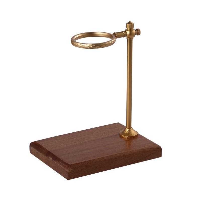 Hand Brewed Coffee Travel Rack - Filter Cup Support with Solid Wood Base