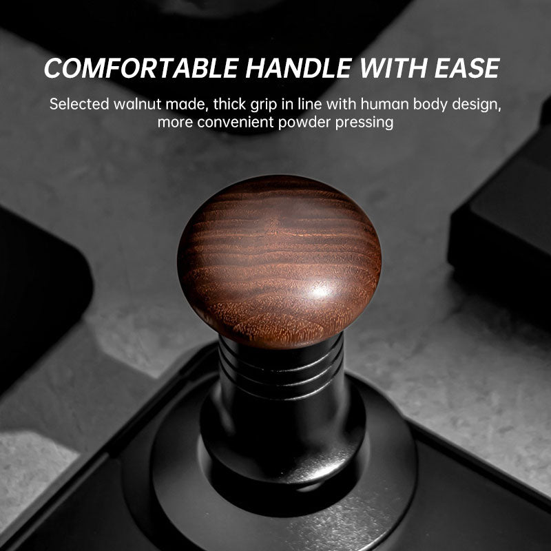 Walnut Handle Adjustable Espresso Tamper