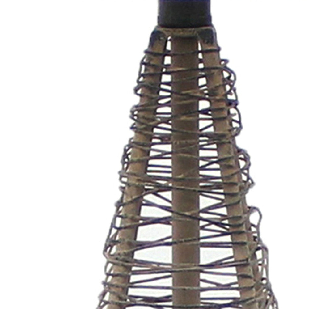 Industrial Metal Table Lamp With Gentle Linen Shade