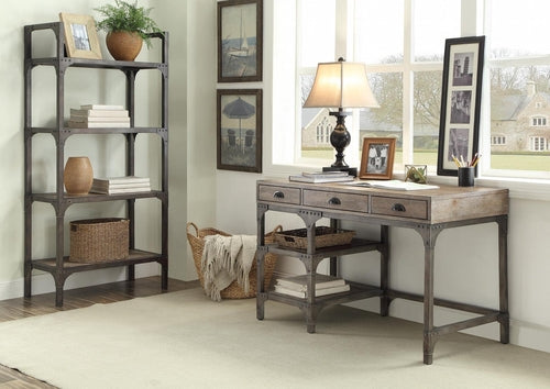 Antique Weathered Oak Desk