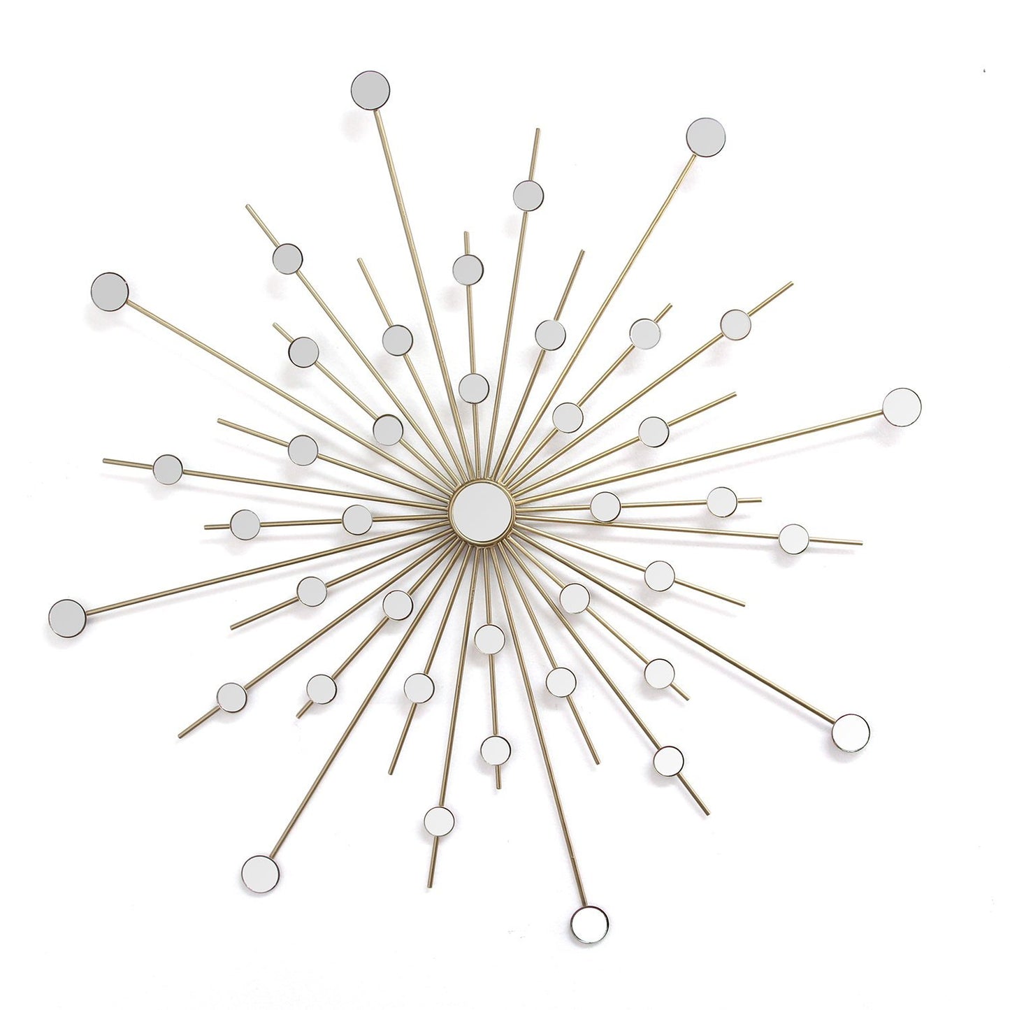 Shimmering Gold Metal Burst - Wall Decor
