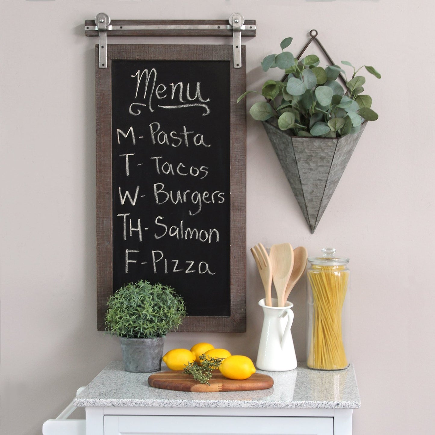 Farmhouse Style Metal Chalkboard