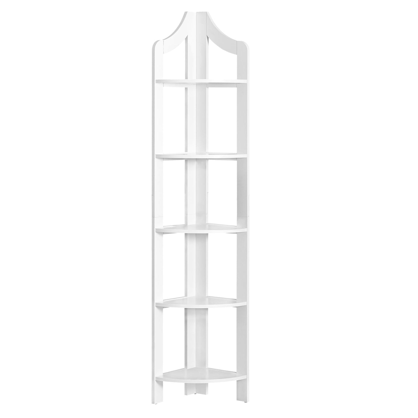 Corner Accent Shelf/Bookcase in White