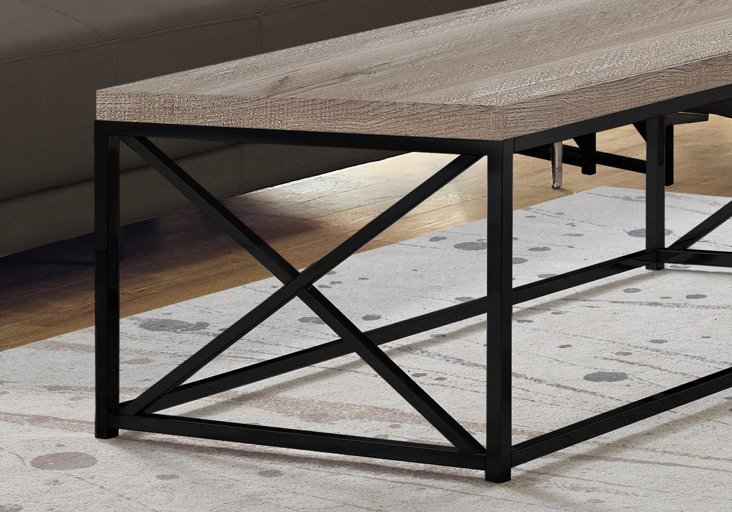 Wood & Metal X Design Coffee Table