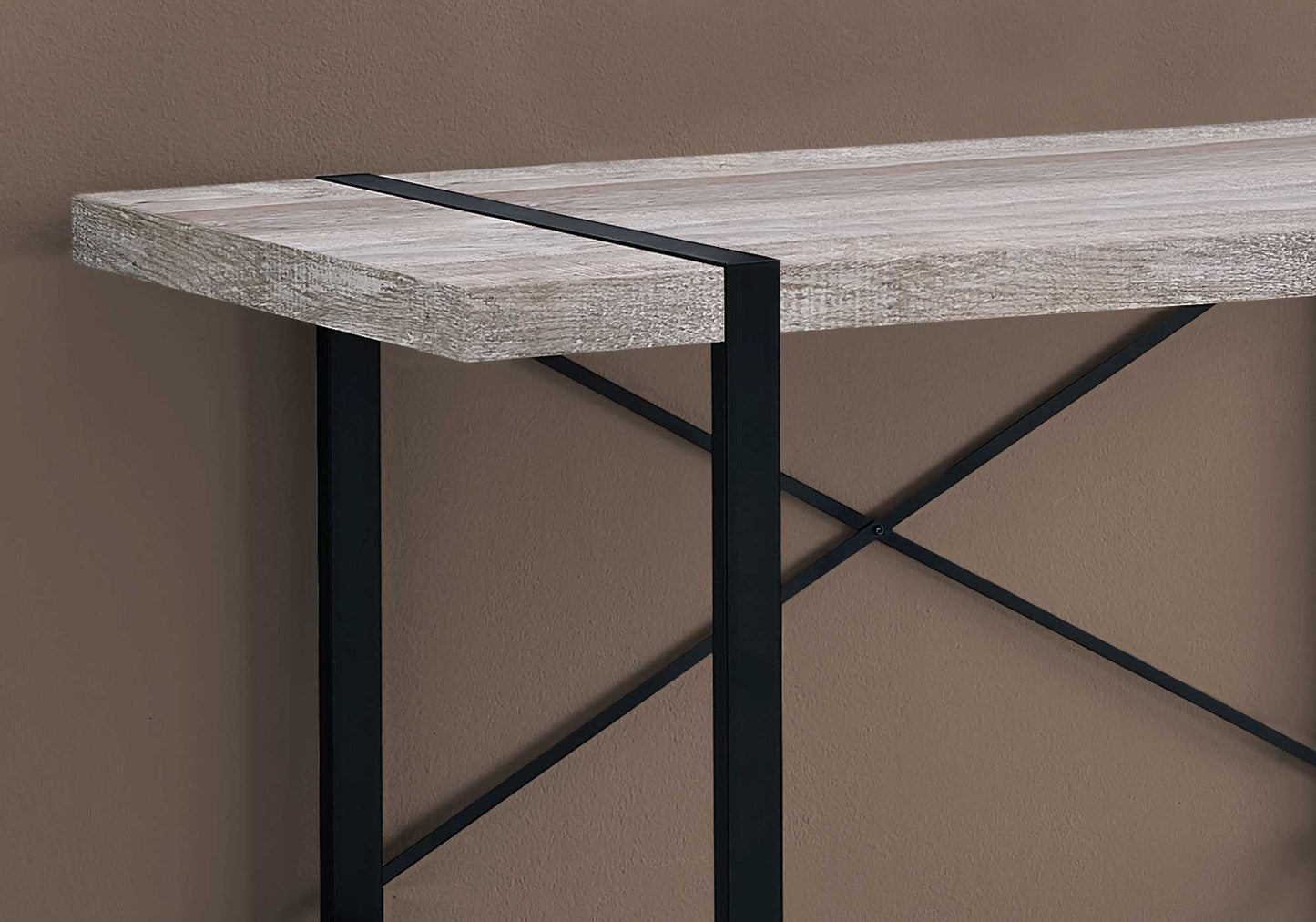 Minimalist Wood & Metal Computer Desk
