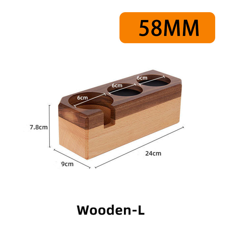 Wooden Espresso Accessory Station - 51/54mm & 58mm - Beech or Beech/Walnut