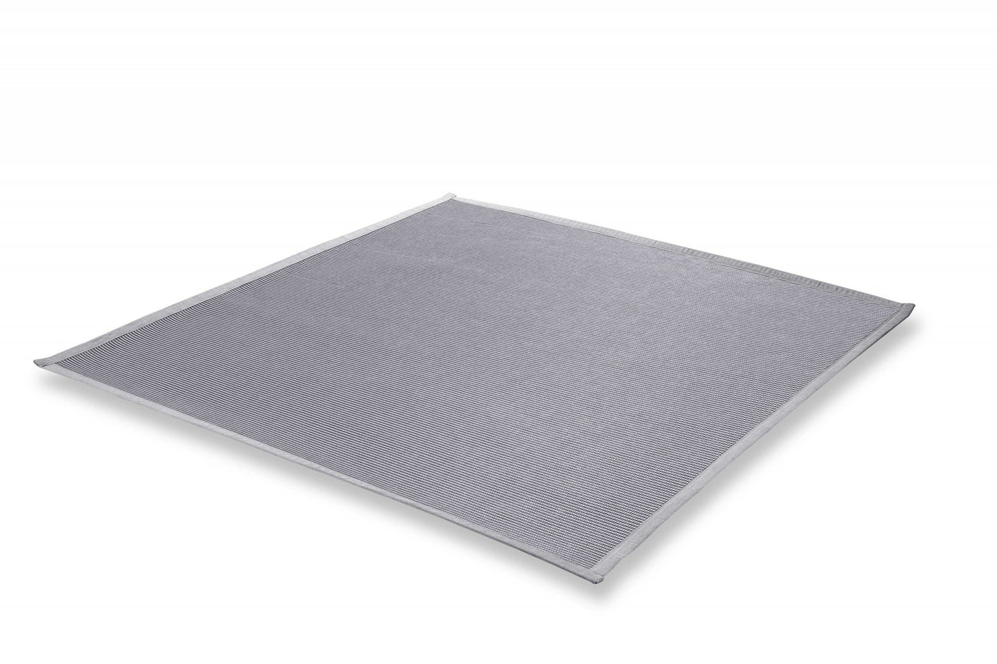 Light Gray Sunbrella Indoor/Outdoor Small Rug - Metal