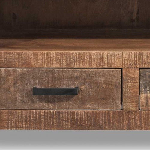 Hardwood 3 Drawer TV Stand and Media Console