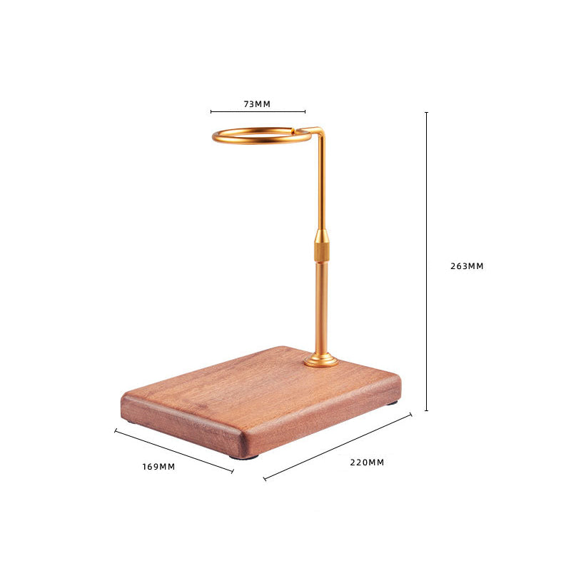 Hand Brewed Coffee Travel Rack - Filter Cup Support with Solid Wood Base