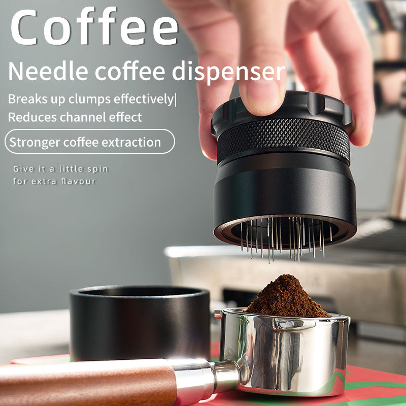 3rd Generation Aluminum Coffee Powder Pin Dispenser - Ball Bearing Design - Non-slip