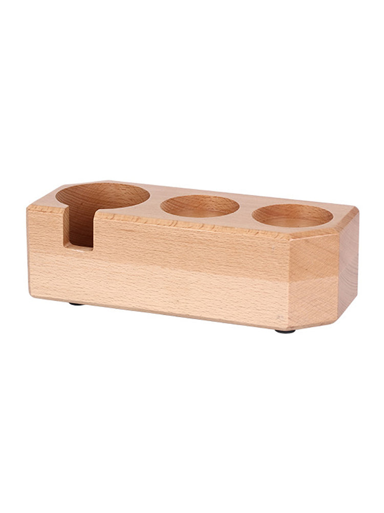 Wooden Espresso Accessory Station - 51/54mm & 58mm - Beech or Beech/Walnut