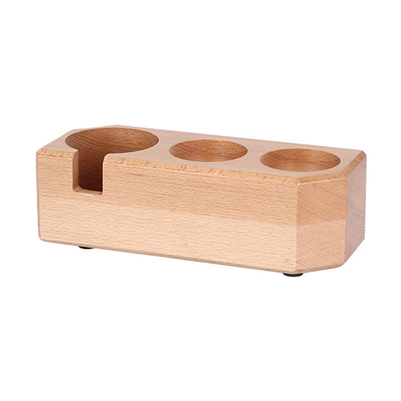 Wooden Espresso Accessory Station - 51/54mm & 58mm - Beech or Beech/Walnut