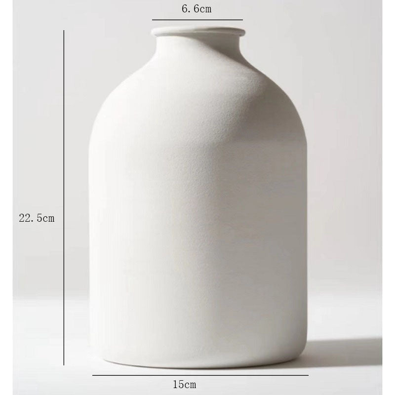 Matte Black or White Metal Vase: For Dried Flowers, Wedding Gifts, and Home Decor