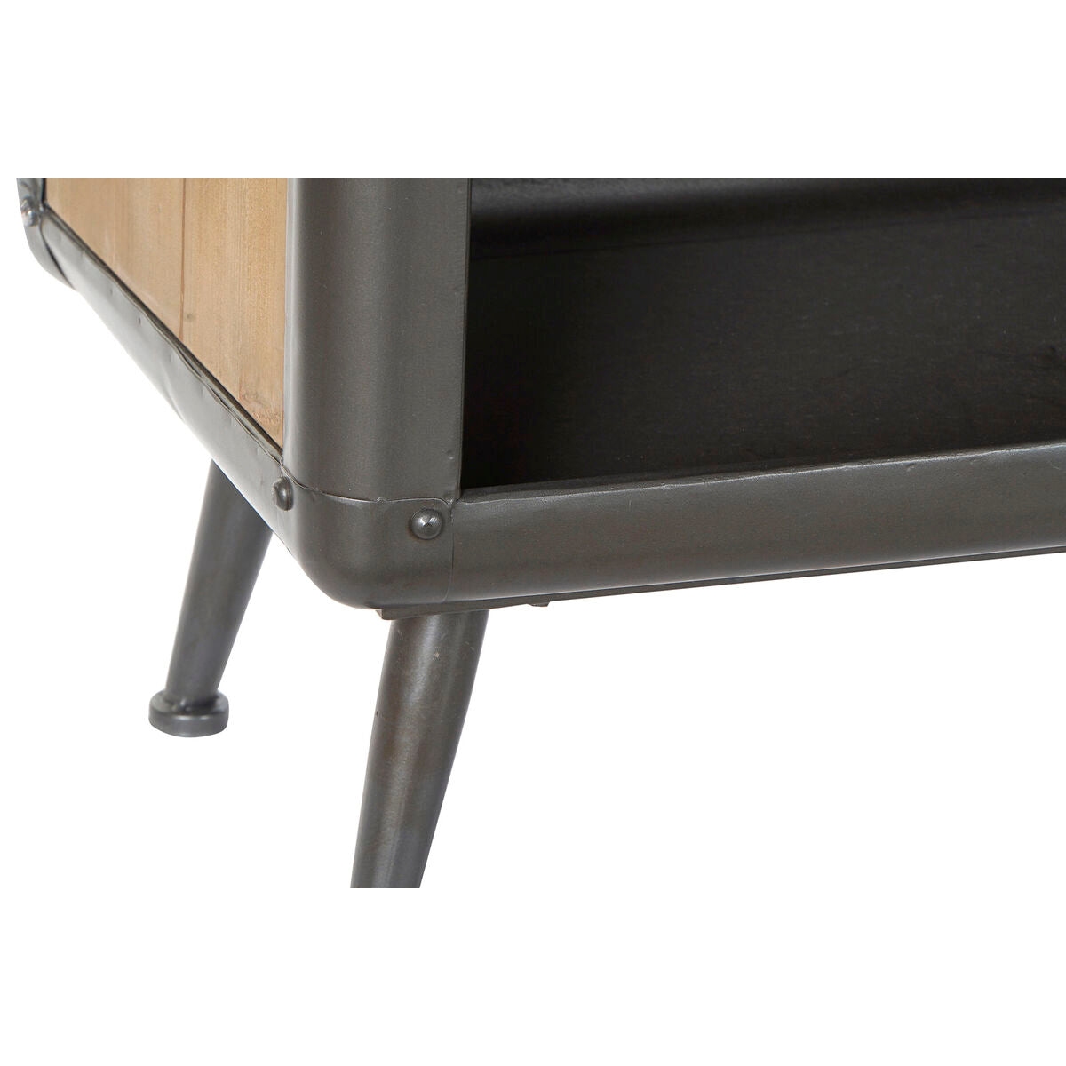 Media Cabinet - Natural Fir and Metal