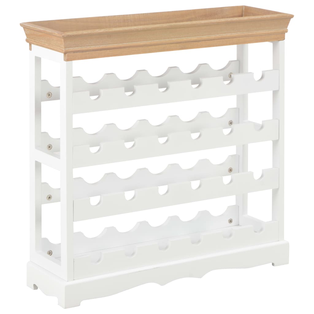 Wooden Wine Cabinet in White