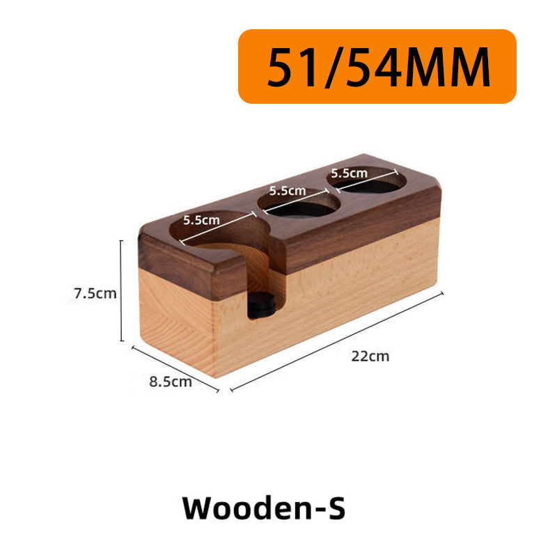 Wooden Espresso Accessory Station - 51/54mm & 58mm - Beech or Beech/Walnut