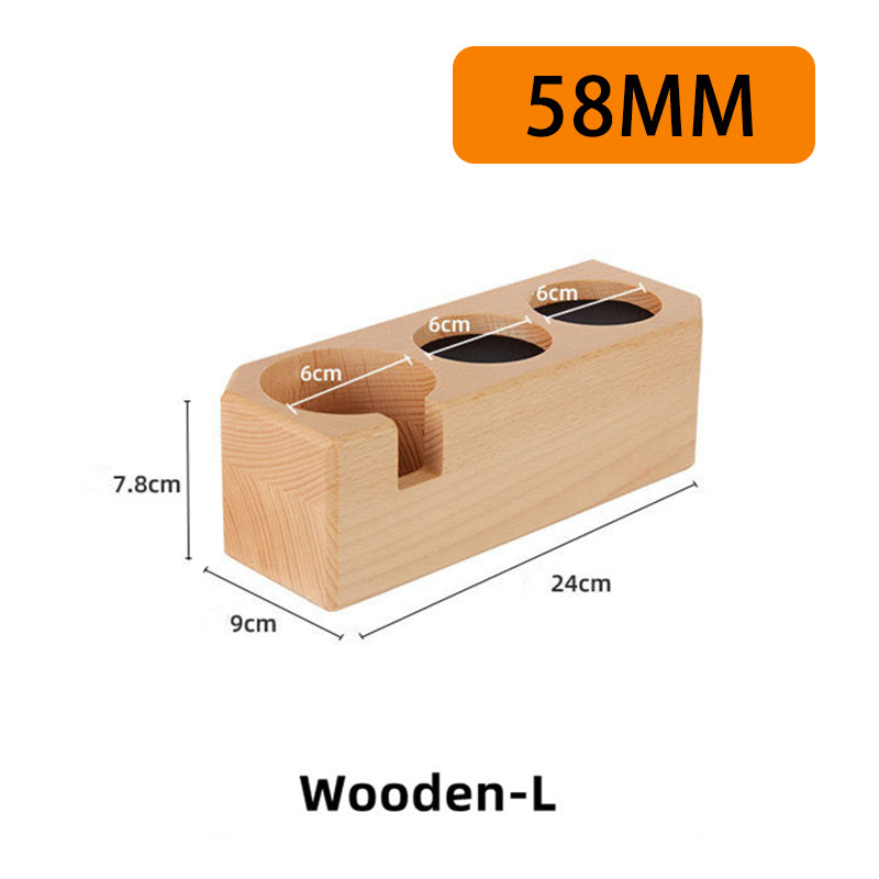Wooden Espresso Accessory Station - 51/54mm & 58mm - Beech or Beech/Walnut