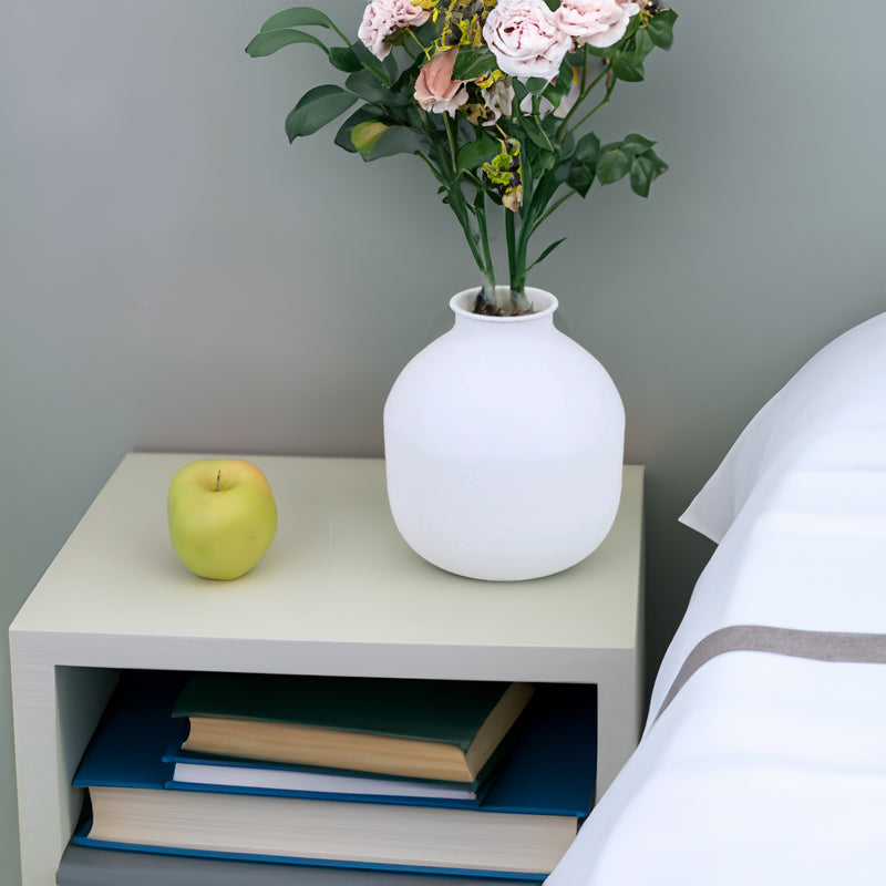 Matte Black or White Metal Vase: For Dried Flowers, Wedding Gifts, and Home Decor
