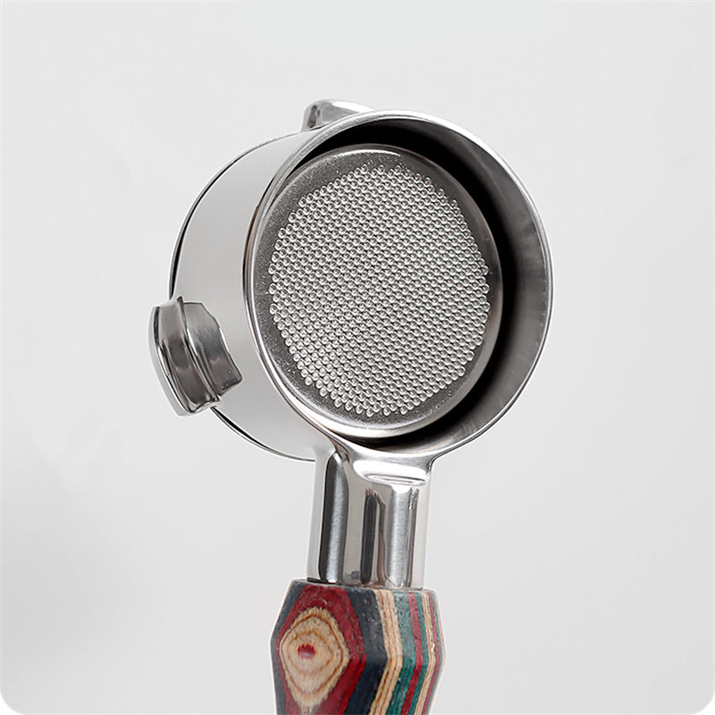 Coloured Wood Bottomless Coffee/Espresso Handle/portafilter - Various Sizes and Designs