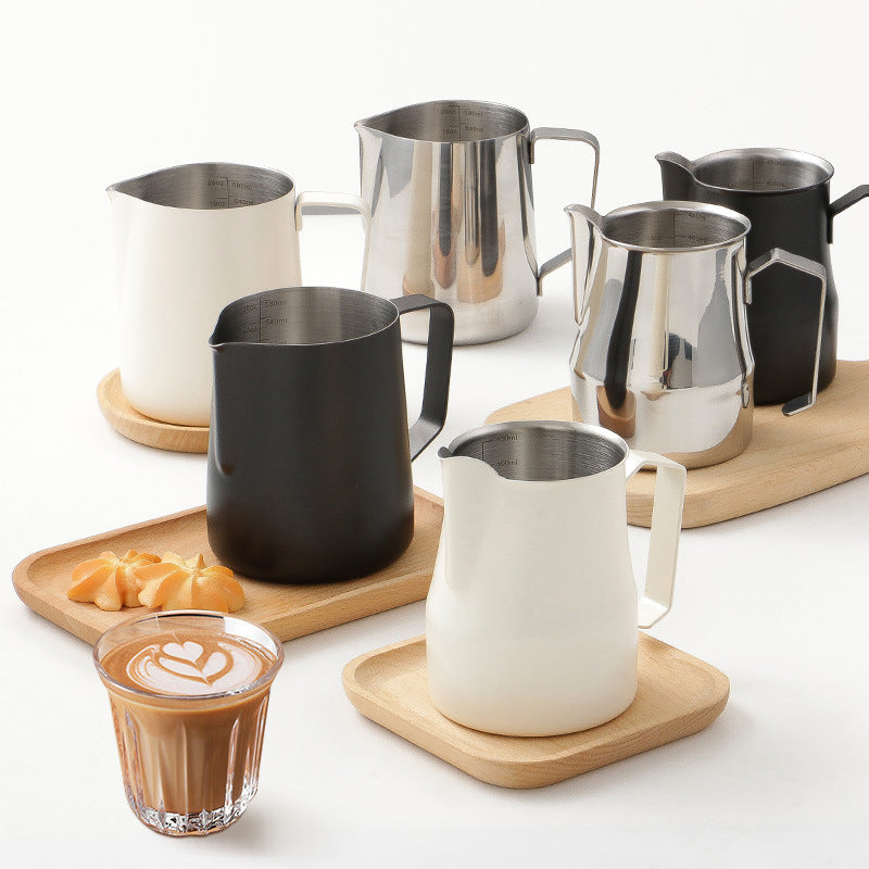 Double Scale Milk Frothing Jug - Various Sizes and Colours