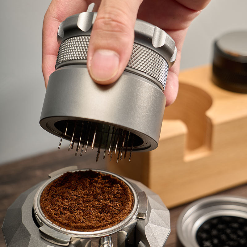 3rd Generation Aluminum Coffee Powder Pin Dispenser - Ball Bearing Design - Non-slip