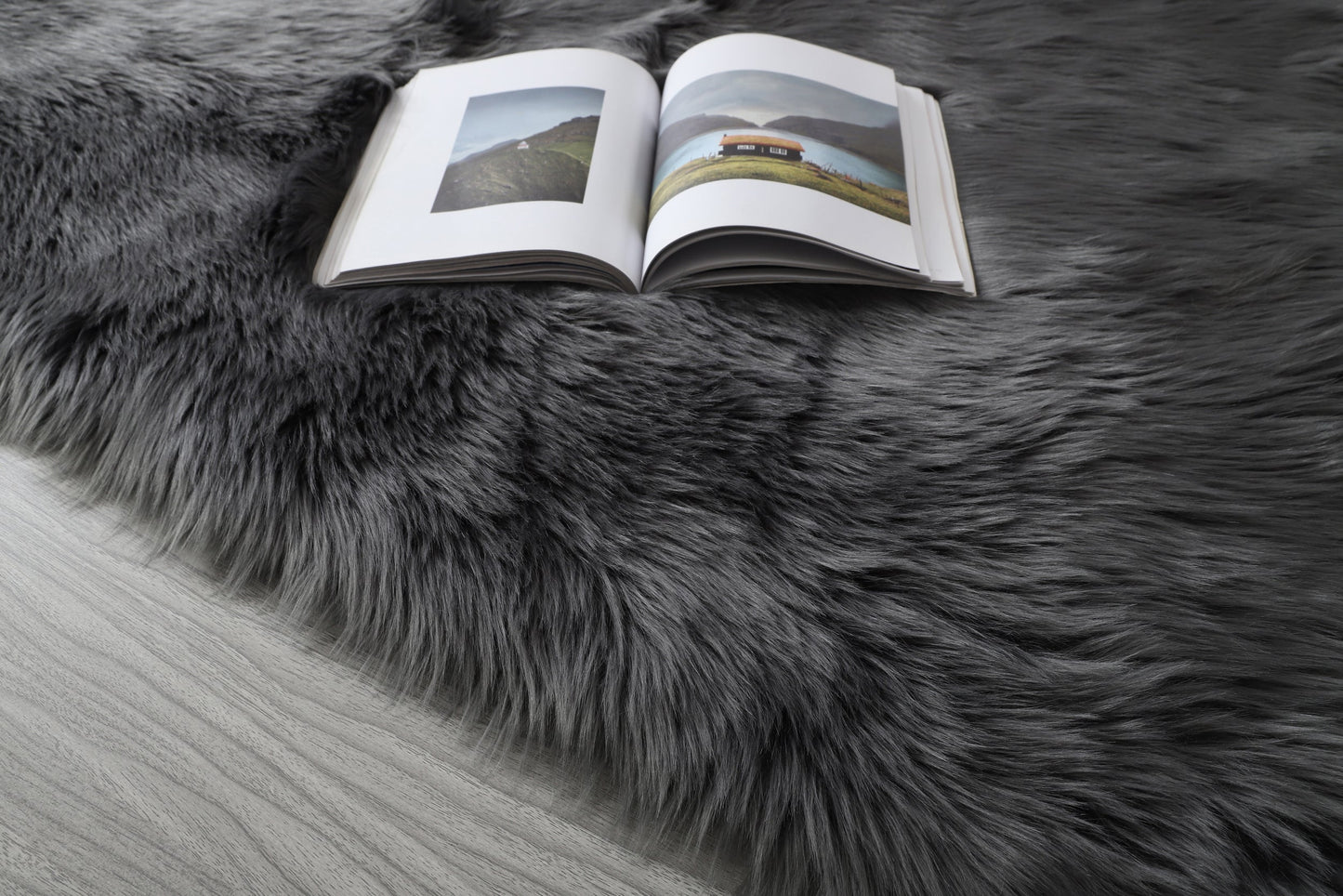 Ultra Soft Fluffy Faux Fur Area Rug - 3 Sizes