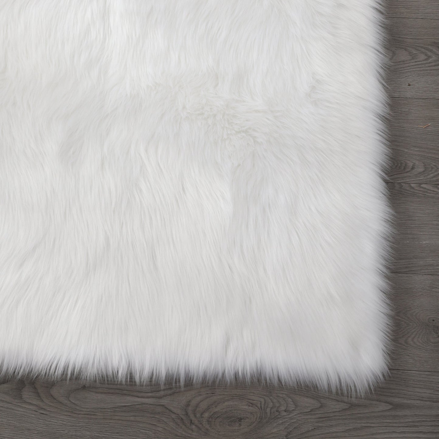 Ultra Soft Fluffy Faux Fur Area Rug - White - 3 Sizes