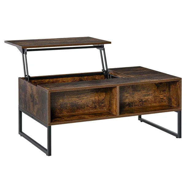 Wooden Lift Top Coffee Table with Storage