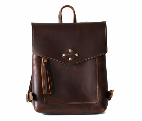 Woman's Leather Rucksack