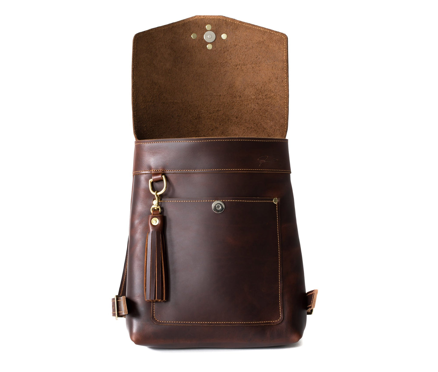 Woman's Leather Rucksack