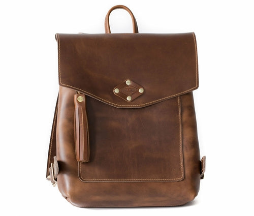 Woman's Leather Rucksack