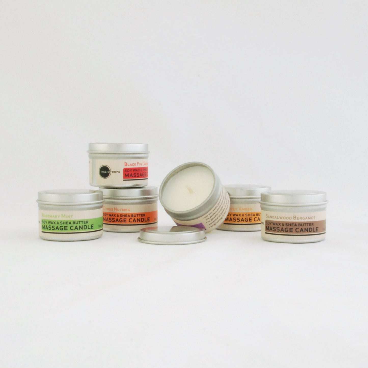 Soy Wax & Shea Butter Massage Candles - Large and Travel Size