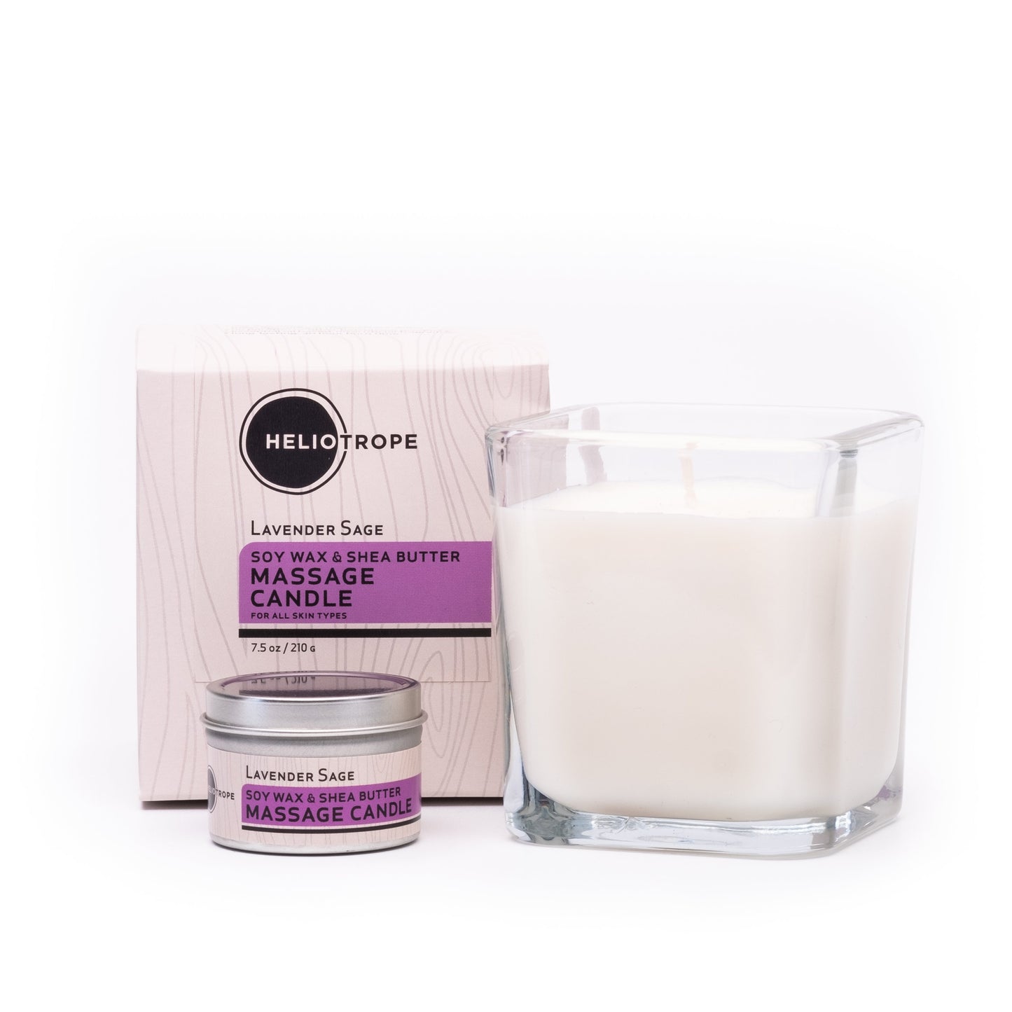Soy Wax & Shea Butter Massage Candles - Large and Travel Size