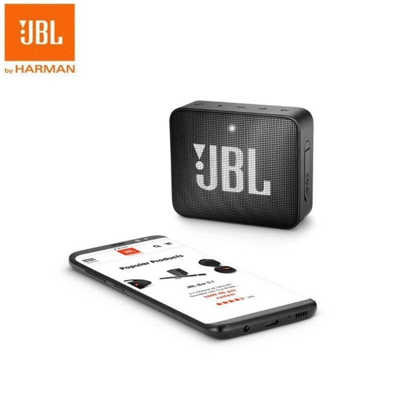 JBL Go 2 Mini Portable Waterproof Bluetooth Speaker with Subwoofer Bass Effect - IPX7 Rated