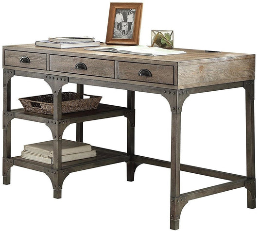 Antique Weathered Oak Desk