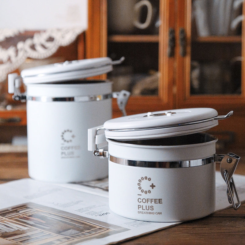 Coffee Bean Storage Container - One-Way Exhaust Valve Sealing Tank