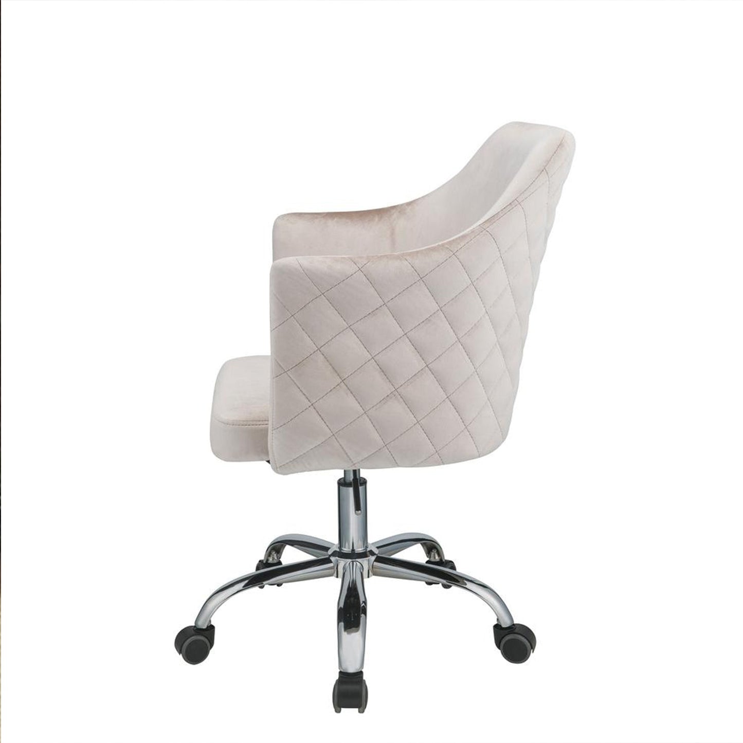 Champagne Velvet Office Chair