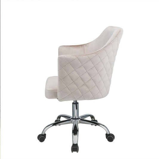 Champagne Velvet Office Chair