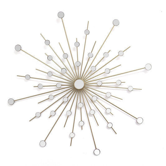 Shimmering Gold Metal Burst - Wall Decor