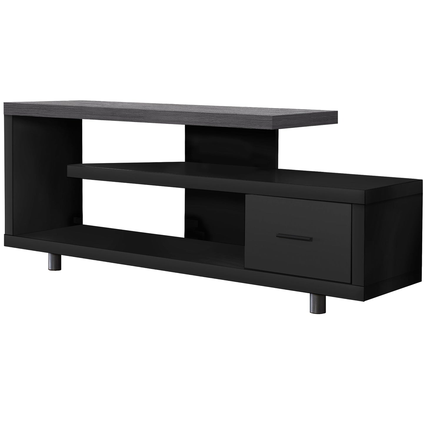Modern TV/Display Cabinet - Black, Grey, White