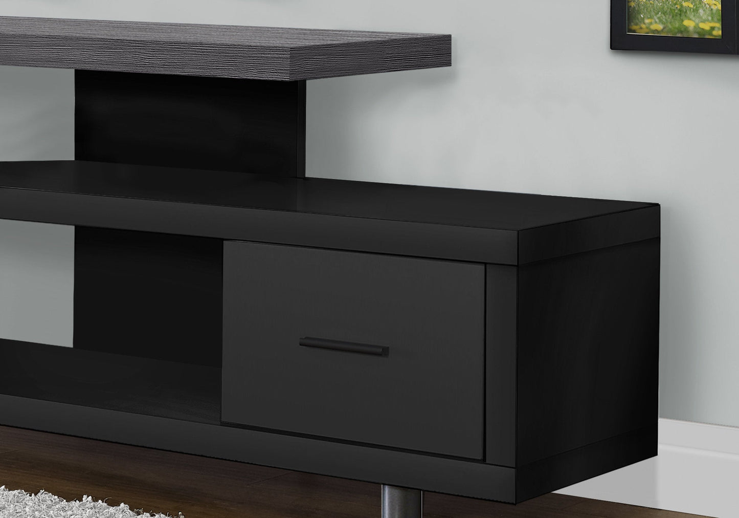 Modern TV/Display Cabinet - Black, Grey, White