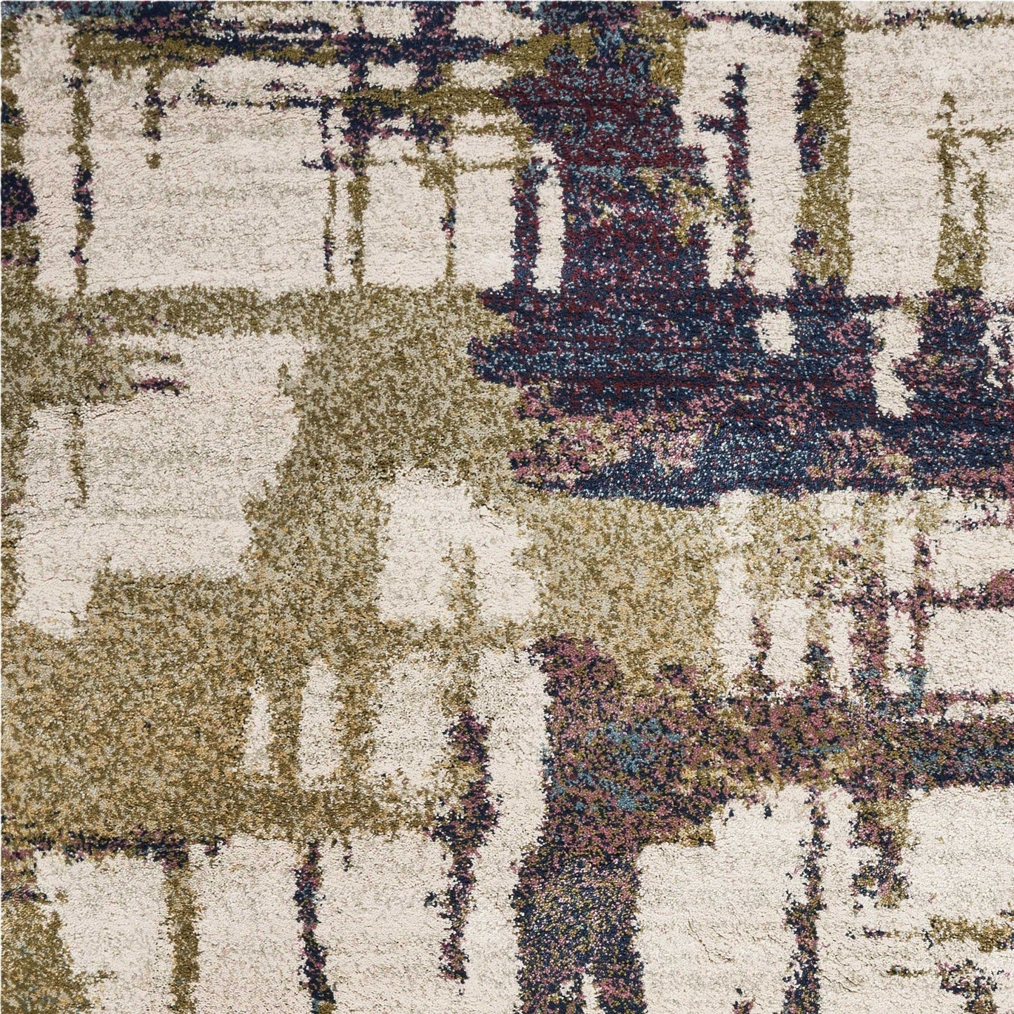 Ivory Cityspace Area Rug - Halen Collection - 7' x 9'