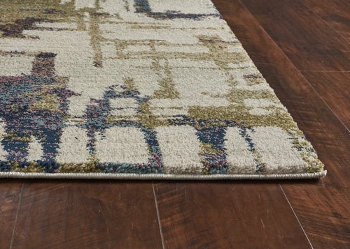 Ivory Cityspace Area Rug - Halen Collection - 7' x 9'