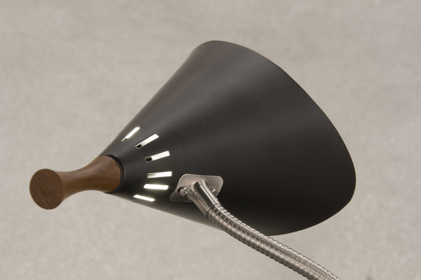 Gooseneck Adjustable Desk Lamp - Matte Black Metal
