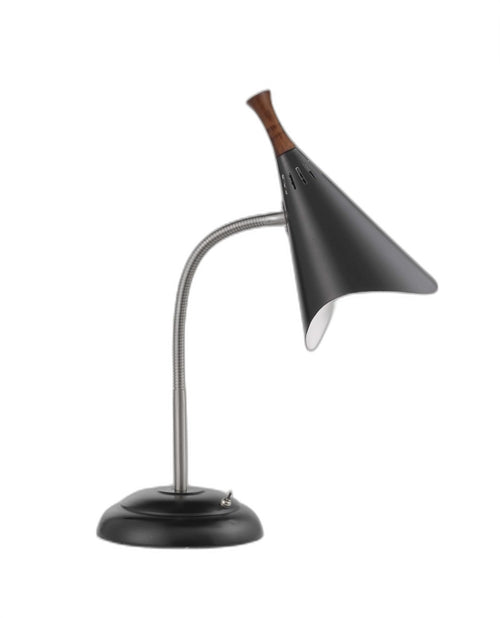 Gooseneck Adjustable Desk Lamp - Matte Black Metal