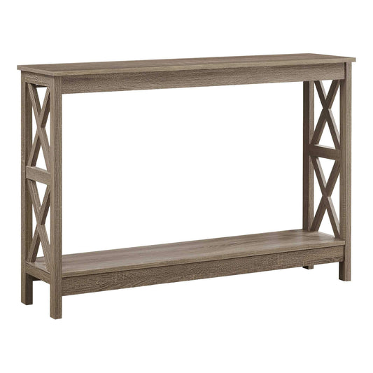 Hall Console Accent Table - Dark Taupe