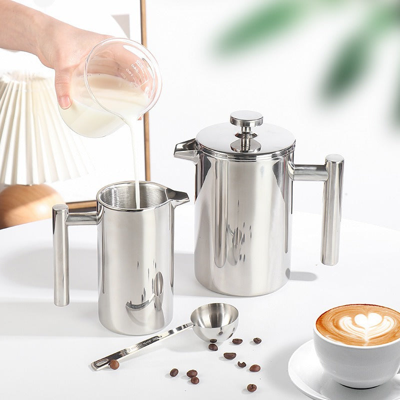 Stainless Steel French Press - Double Layered - Various Sizes