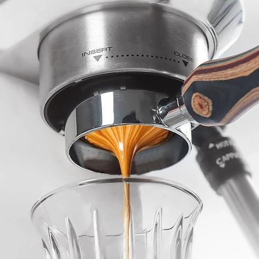 Coloured Wood Bottomless Coffee/Espresso Handle/portafilter - Various Sizes and Designs
