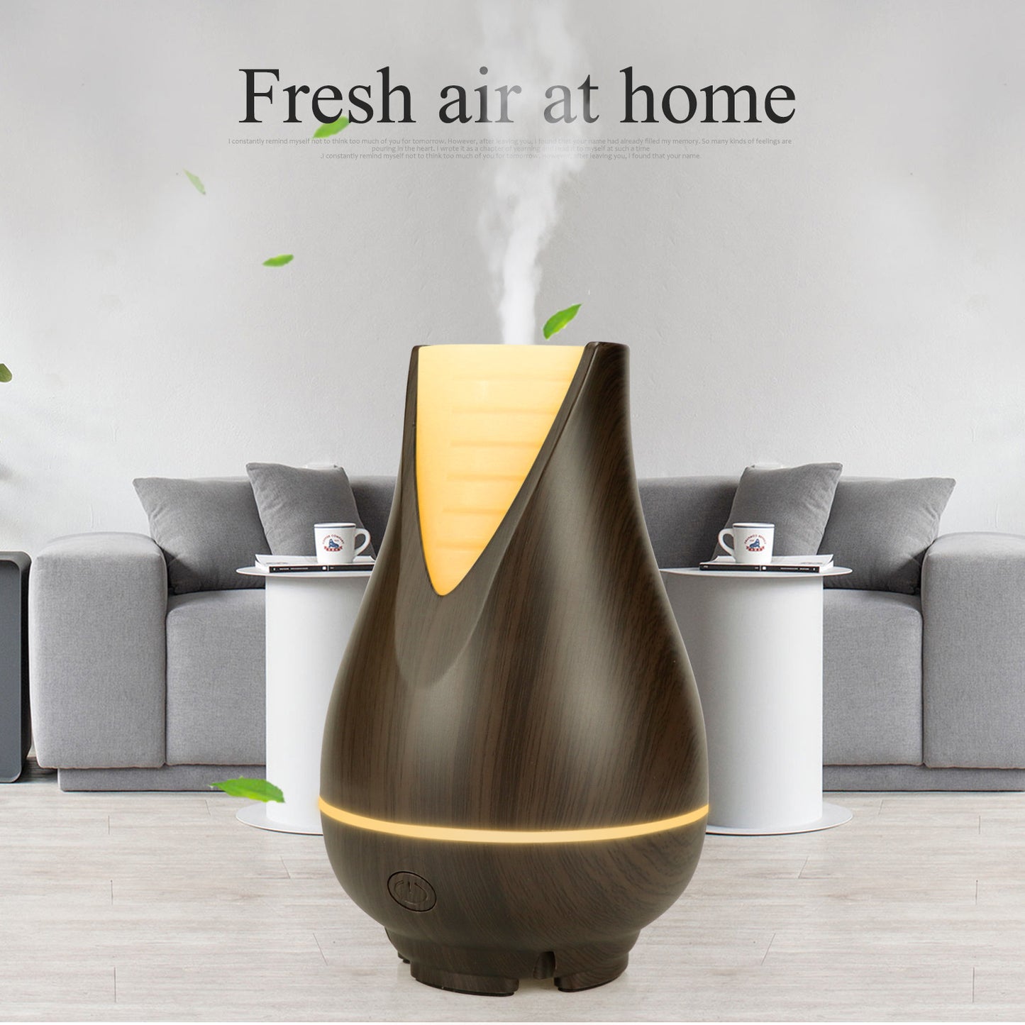 Vase Design Aroma Therapy Diffuser - Wood Grain