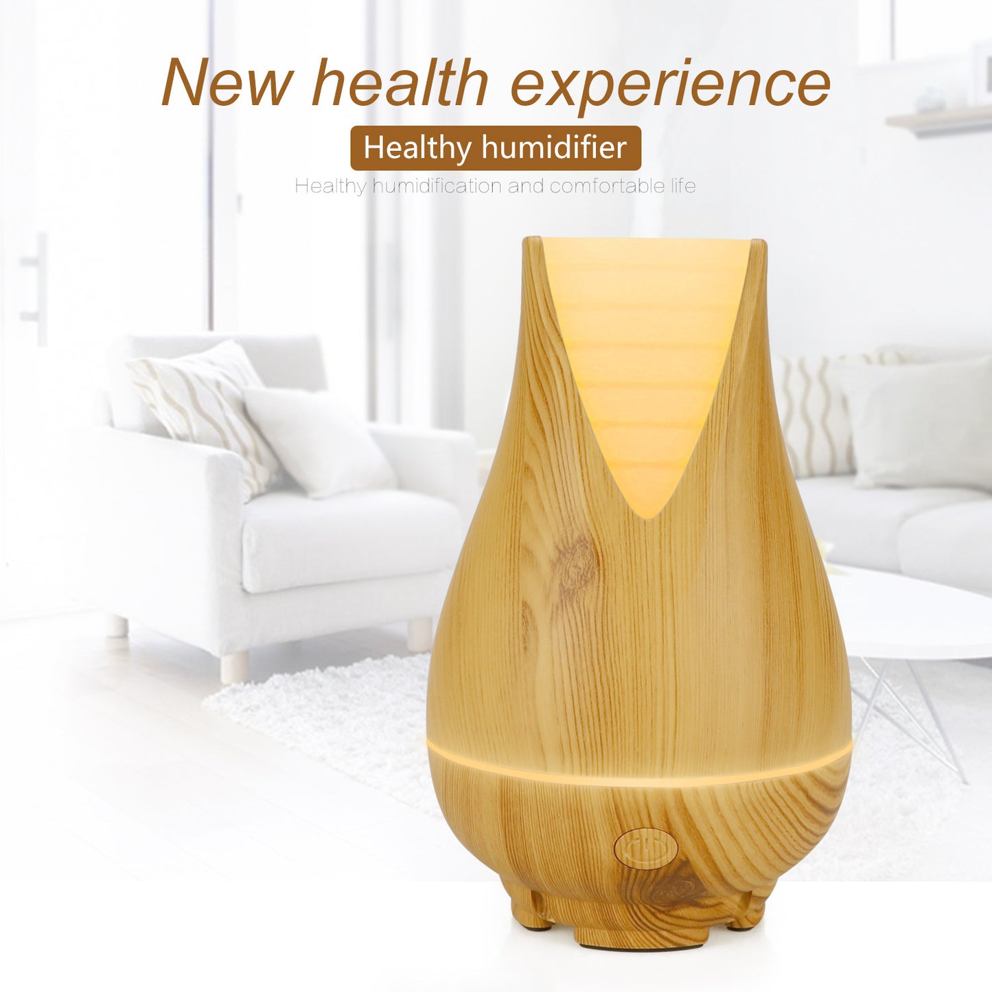 Vase Design Aroma Therapy Diffuser - Wood Grain